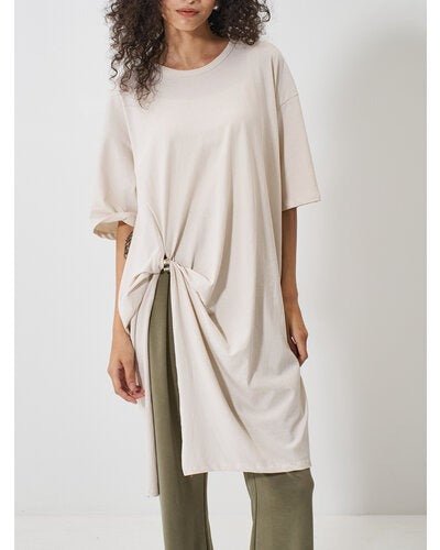 【YENN 2026 SPRING】TWIST TUNIC TEE - Champdelarose