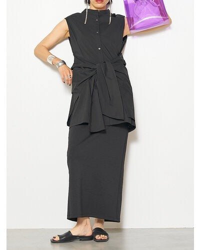 【YENN 2026 SUMMER COLLECTION】ADJUST SLIT SKIRT - Champdelarose