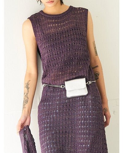 【YENN 2026 SUMMER COLLECTION】CHAIN BELT POUCH - Champdelarose