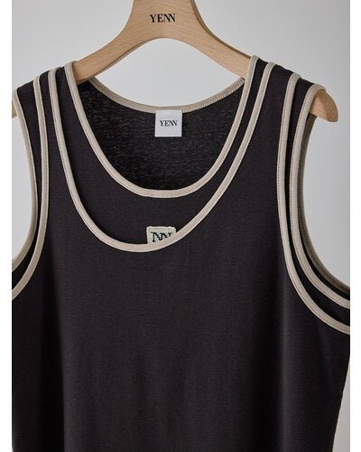 【YENN 2026 SUMMER COLLECTION】COLOR LAYERED TANK - Champdelarose