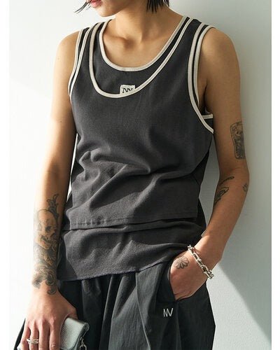 【YENN 2026 SUMMER COLLECTION】COLOR LAYERED TANK - Champdelarose