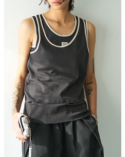 【YENN 2026 SUMMER COLLECTION】COLOR LAYERED TANK - Champdelarose