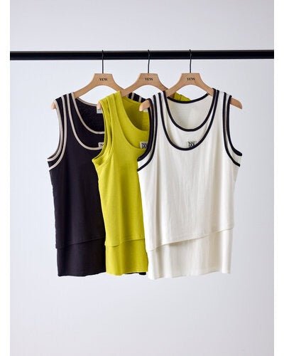 【YENN 2026 SUMMER COLLECTION】COLOR LAYERED TANK - Champdelarose