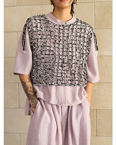 【YENN 2026 SUMMER COLLECTION】CROCHET MESH TOPS - Champdelarose