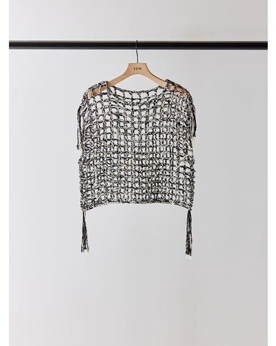 【YENN 2026 SUMMER COLLECTION】CROCHET MESH TOPS - Champdelarose