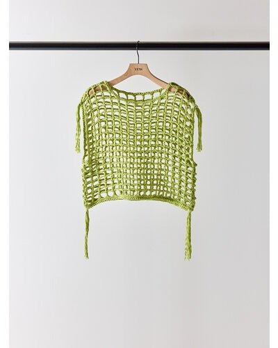 【YENN 2026 SUMMER COLLECTION】CROCHET MESH TOPS - Champdelarose