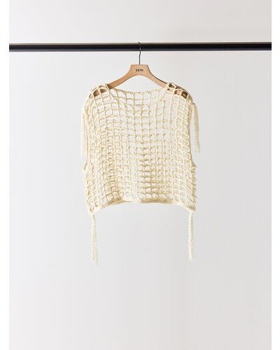 【YENN 2026 SUMMER COLLECTION】CROCHET MESH TOPS - Champdelarose