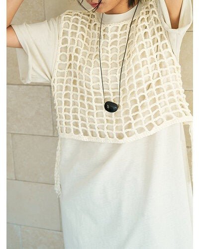 【YENN 2026 SUMMER COLLECTION】CROCHET MESH TOPS - Champdelarose