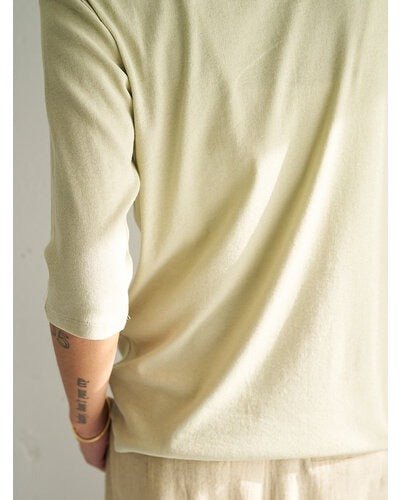 【YENN 2026 SUMMER COLLECTION】HENRY NECK TEE - Champdelarose