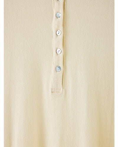 【YENN 2026 SUMMER COLLECTION】HENRY NECK TEE - Champdelarose
