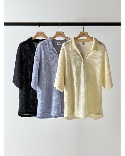 【YENN 2026 SUMMER COLLECTION】KEY NECK BLOUSE - Champdelarose