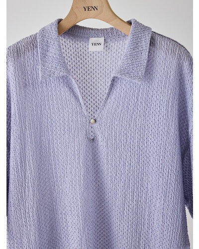 【YENN 2026 SUMMER COLLECTION】KEY NECK BLOUSE - Champdelarose