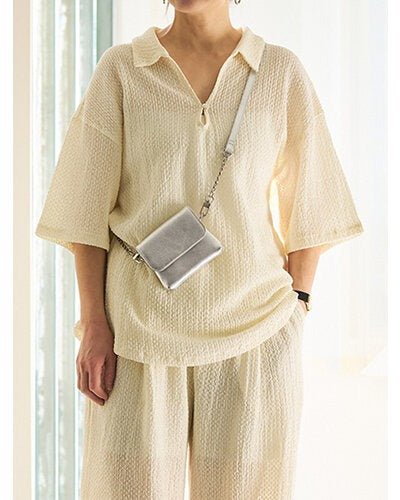 【YENN 2026 SUMMER COLLECTION】KEY NECK BLOUSE - Champdelarose