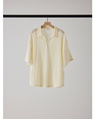 【YENN 2026 SUMMER COLLECTION】KEY NECK BLOUSE - Champdelarose