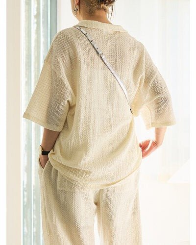 【YENN 2026 SUMMER COLLECTION】KEY NECK BLOUSE - Champdelarose