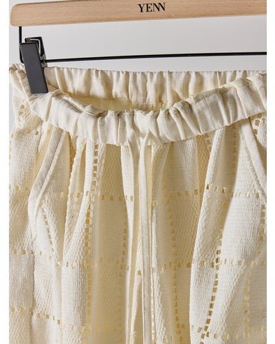 【YENN 2026 SUMMER COLLECTION】LACE BERMUDA PT - Champdelarose