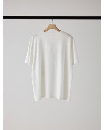 【YENN 2026 SUMMER COLLECTION】LACE FRAME LOGO TEE - Champdelarose