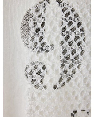 【YENN 2026 SUMMER COLLECTION】LACE FRAME LOGO TEE - Champdelarose