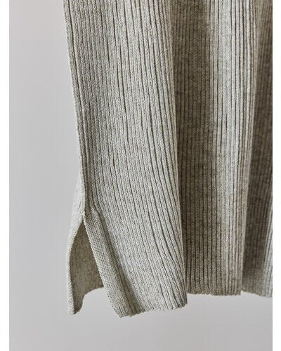 【YENN 2026 SUMMER COLLECTION】LINEN RIB TANKTOP - Champdelarose