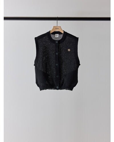 【YENN 2026 SUMMER COLLECTION】LINEN SHEER VEST - Champdelarose