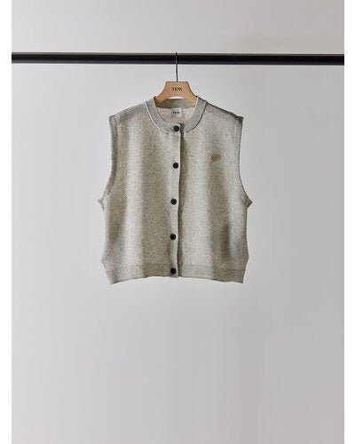 【YENN 2026 SUMMER COLLECTION】LINEN SHEER VEST - Champdelarose