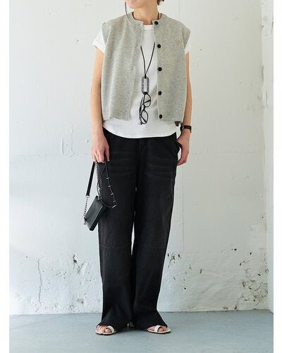 【YENN 2026 SUMMER COLLECTION】LINEN SHEER VEST - Champdelarose