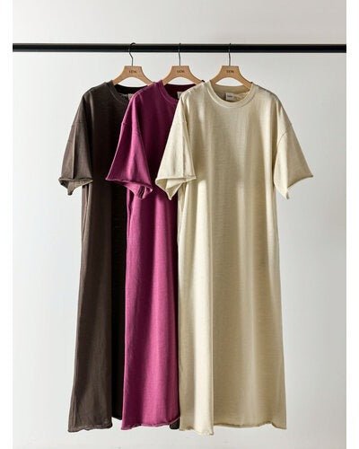 【YENN 2026 SUMMER COLLECTION】LINEN TOUCH T DRESS - Champdelarose