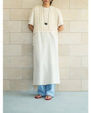 【YENN 2026 SUMMER COLLECTION】LINEN TOUCH T DRESS - Champdelarose