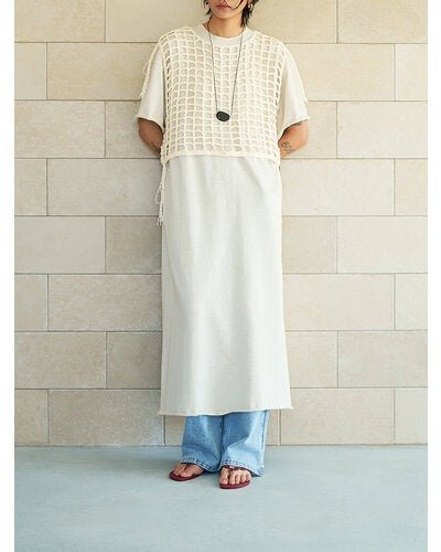 【YENN 2026 SUMMER COLLECTION】LINEN TOUCH T DRESS - Champdelarose