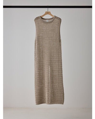 【YENN 2026 SUMMER COLLECTION】OPENWORK KNIT OP - Champdelarose
