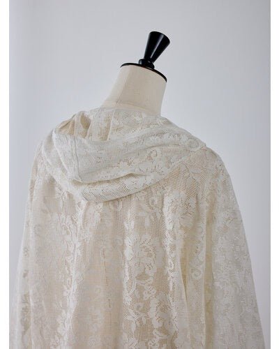 【YENN 2026 SUMMER COLLECTION】PORTABLE LACE HOODIE - Champdelarose