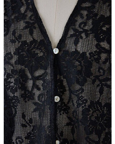 【YENN 2026 SUMMER COLLECTION】PORTABLE LACE HOODIE - Champdelarose