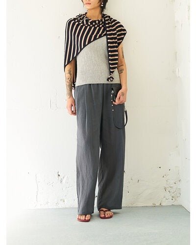 【YENN 2026 SUMMER COLLECTION】SHEER STRIPE EASY PT - Champdelarose