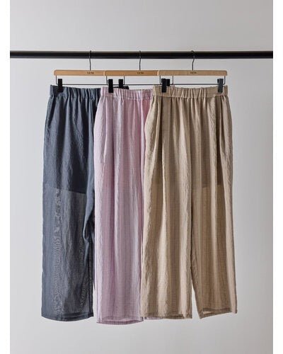 【YENN 2026 SUMMER COLLECTION】SHEER STRIPE EASY PT - Champdelarose