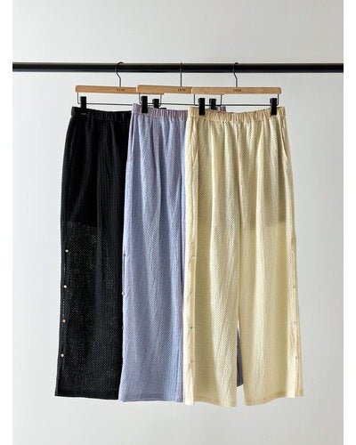 【YENN 2026 SUMMER COLLECTION】SIDE EYELET PANTS - Champdelarose