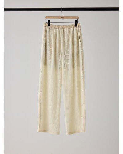 【YENN 2026 SUMMER COLLECTION】SIDE EYELET PANTS - Champdelarose