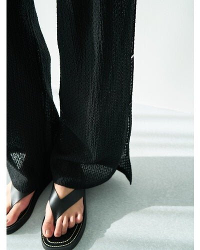 【YENN 2026 SUMMER COLLECTION】SIDE EYELET PANTS - Champdelarose
