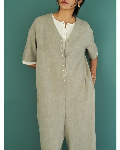 【YENN 2026 SUMMER COLLECTION】SIDE SLIT ALL IN ONE - Champdelarose