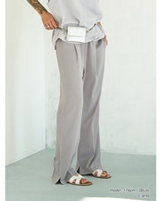 【YENN 2026 SUMMER COLLECTION】SIDE SLIT SLACKS - Champdelarose