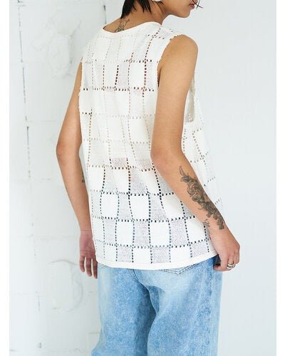 【YENN 2026 SUMMER COLLECTION】SLEEVELESS LACE TOP - Champdelarose