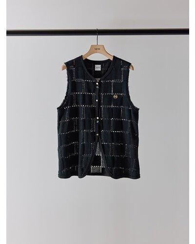 【YENN 2026 SUMMER COLLECTION】SLEEVELESS LACE TOP - Champdelarose