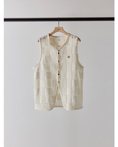 【YENN 2026 SUMMER COLLECTION】SLEEVELESS LACE TOP - Champdelarose
