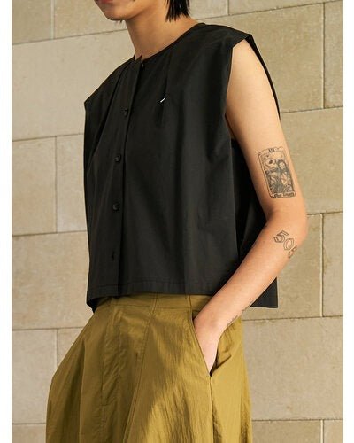 【YENN 2026 SUMMER COLLECTION】SLEEVELESS SHIRT - Champdelarose