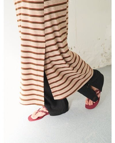 【YENN 2026 SUMMER COLLECTION】STRIPE JERSEY DRESS - Champdelarose