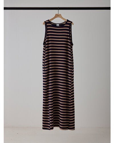 【YENN 2026 SUMMER COLLECTION】STRIPE JERSEY DRESS - Champdelarose