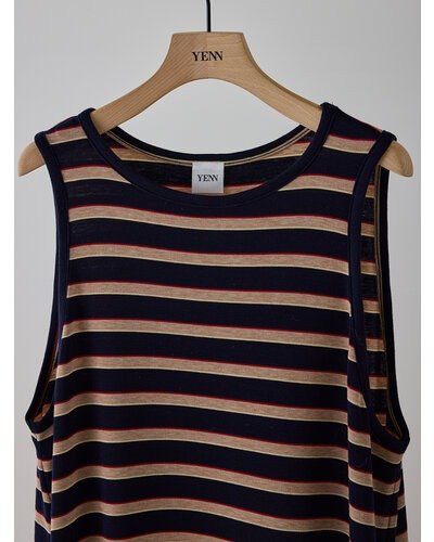 【YENN 2026 SUMMER COLLECTION】STRIPE JERSEY DRESS - Champdelarose