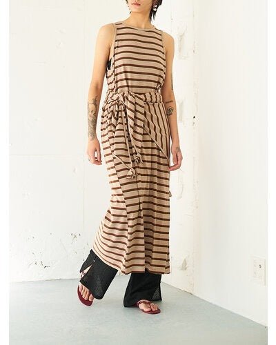 【YENN 2026 SUMMER COLLECTION】STRIPE JERSEY DRESS - Champdelarose