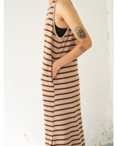 【YENN 2026 SUMMER COLLECTION】STRIPE JERSEY DRESS - Champdelarose