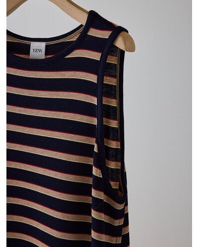 【YENN 2026 SUMMER COLLECTION】STRIPE JERSEY DRESS - Champdelarose