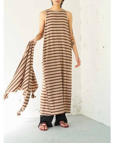 【YENN 2026 SUMMER COLLECTION】STRIPE JERSEY DRESS - Champdelarose